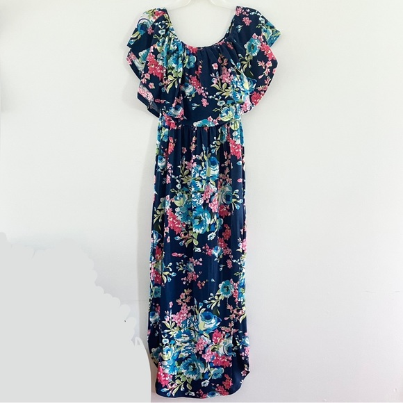 LAST CHANCE VERABENDI Off The Shoulder Beach Maxi Dress - Picture 1 of 8